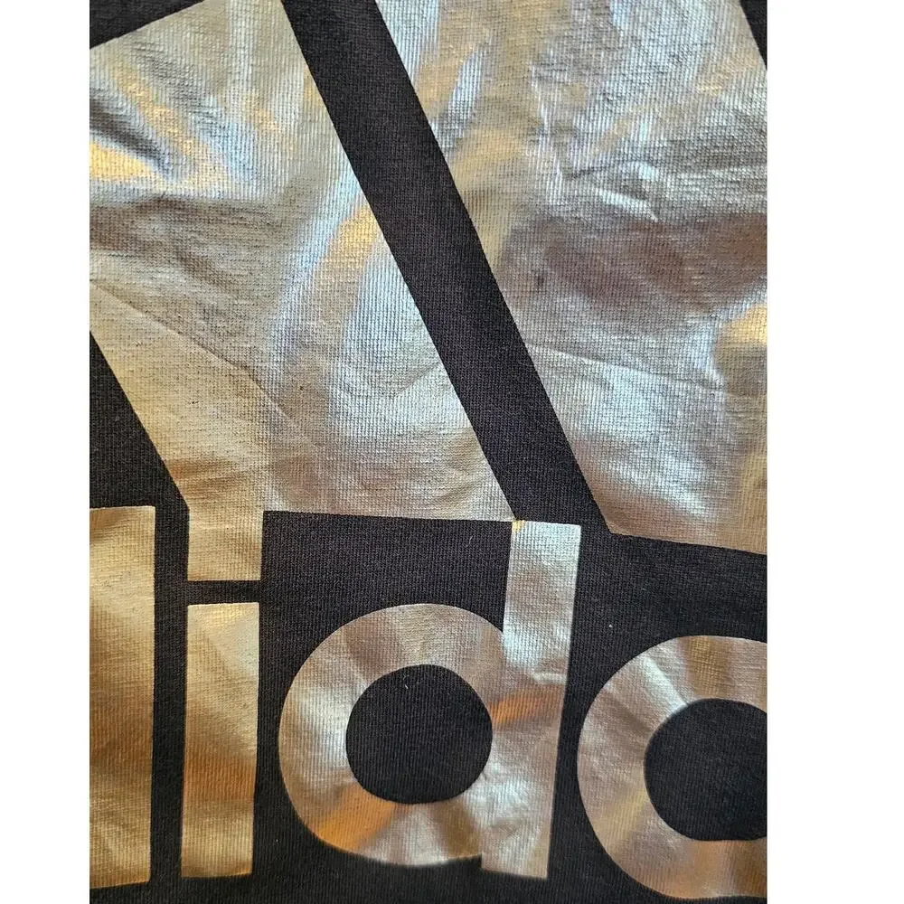 Adidas Basketball Tee Mens S Gold Logo Climalite Graphic T shirt